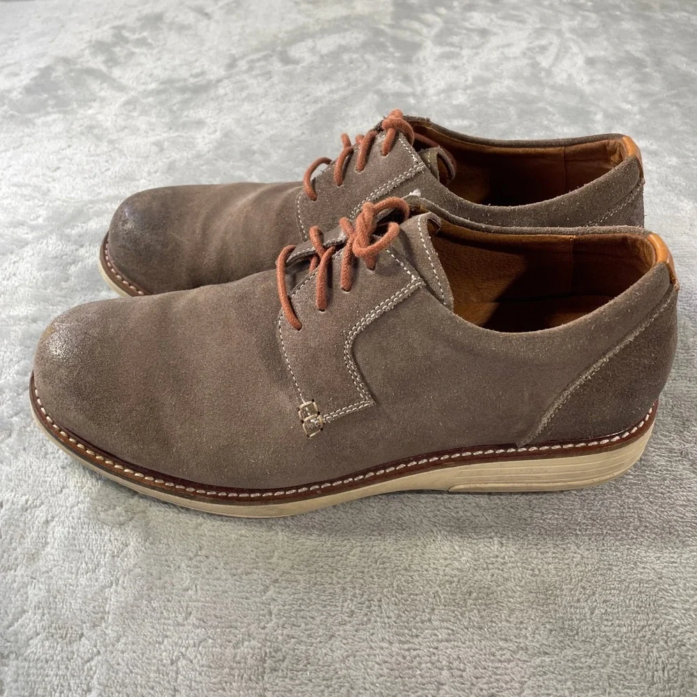 Gravity Defyer GDEFY Oxford Shoes Mens 9 Brown Suede Lace Up Casual Office‎
